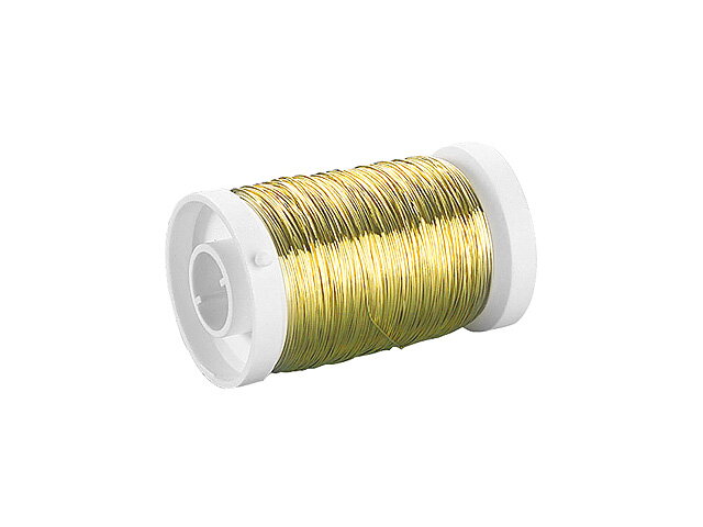 Aranžérský drát 0,3mm 80m - zlatý