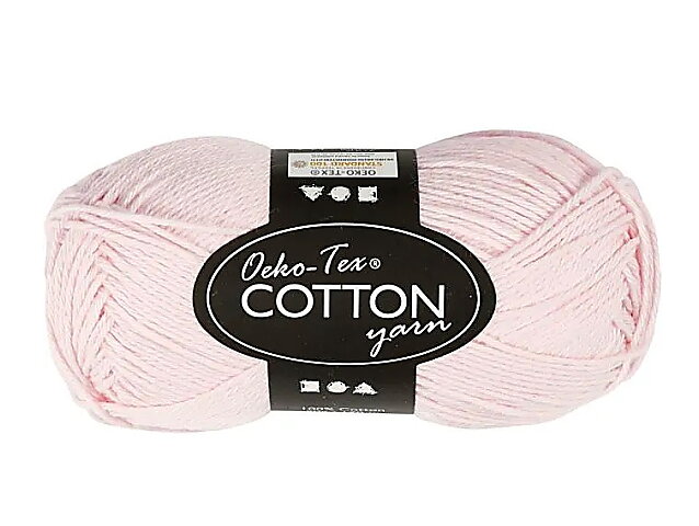 Bavlněná příze certifikovaná Oeko-Tex® 50g 8/4 170m - třešňový květ