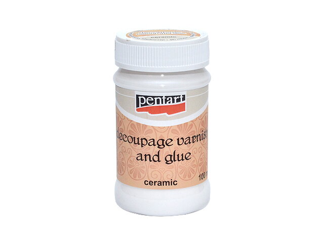 Decoupage lepidlo s lakem na keramiku a porcelán PENTART - 100 ml
