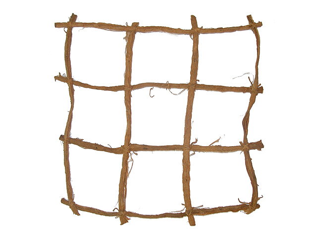 Dřevěná síťka - réva - čtverec - 20cm