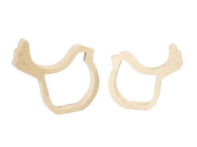 Dřevěné ozdoby ptáčci - 15cm - 2ks