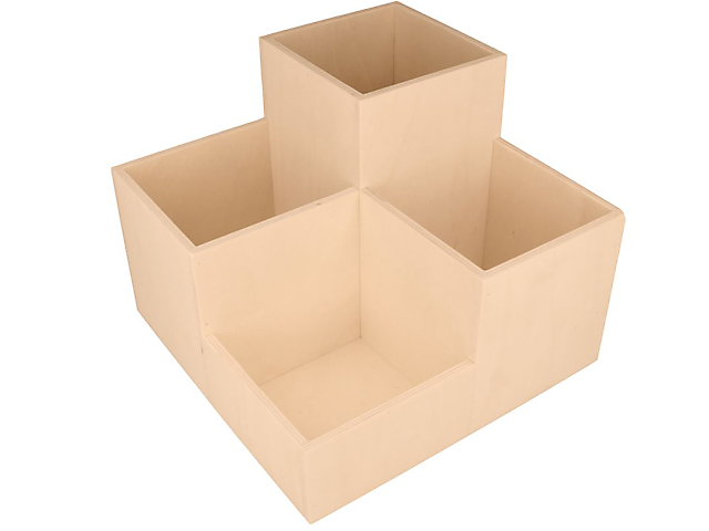 Dřevěný XL stojan ARTEMIO - 4 přihrádky