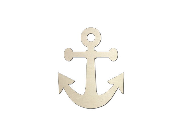 Dýhový dřevěný výřez, 7cm - kotva