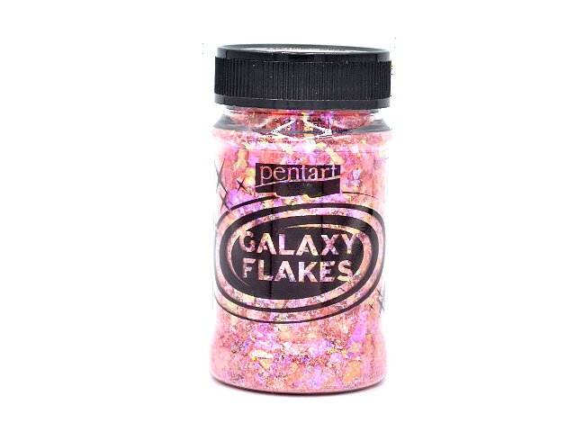 Galaxy vločky PENTART duhové 15g - Eris pink
