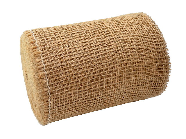 Jutová stuha 15cm - přírodní