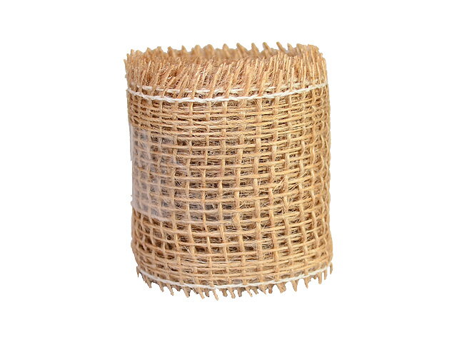 Jutová stuha 4cm - přírodní