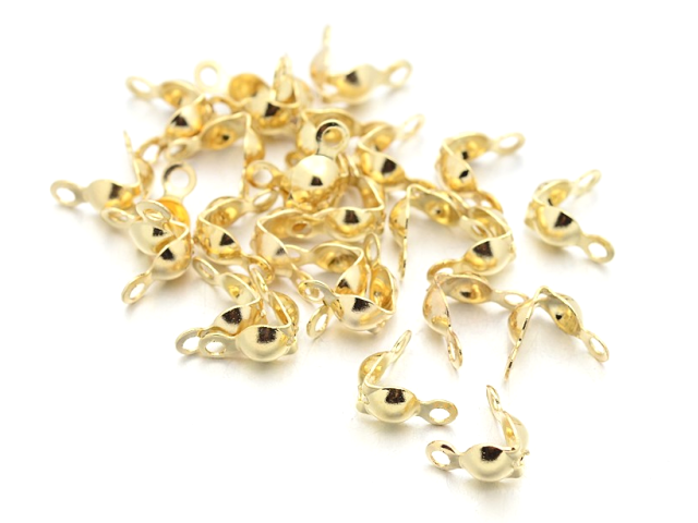 Kaloty s očkem - otevírání zdola - 4mm 3g - zlaté