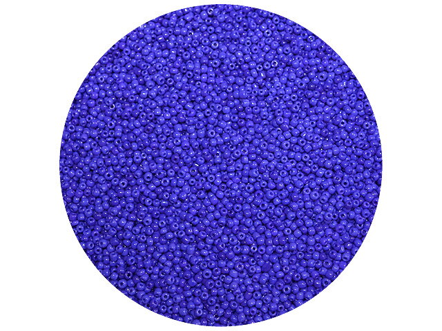 Korálky Rokajl 2mm 20g - neprůhledné - tmavě modré