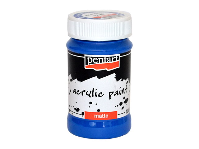 Matná akrylová barva Pentart - 100ml - modrá