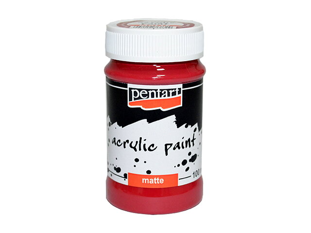 Matná akrylová barva PENTART 100ml - vínová červená