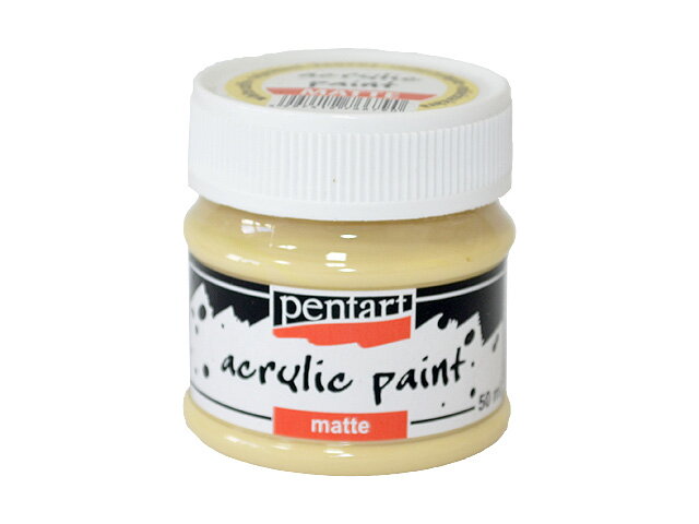 Matná akrylová barva Pentart - 50ml - cappuccino/mléčná káva