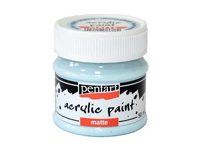 Matná akrylová barva Pentart - 50ml - ledová modrá