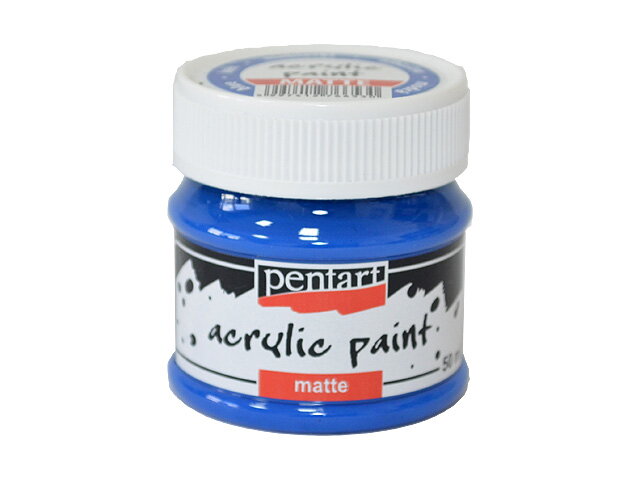 Matná akrylová barva Pentart - 50ml - modrá