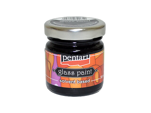 Nevypalovací barva na sklo PENTART 30ml - černá