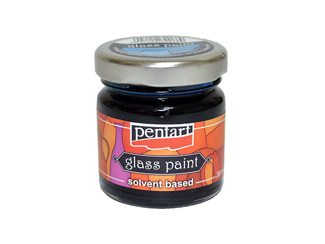 Nevypalovací barva na sklo PENTART 30ml - nebeská modrá