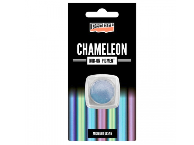Rub-on pigmentový prášek Pentart - CHAMELEON - midnight ocean