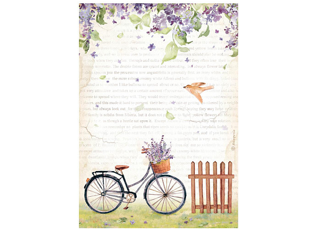 Rýžový papír A4 - Create Happiness Welcome Home Bicycle