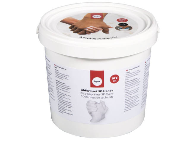 Sada na odlévání rukou a nohou - 500g hmoty a 1kg Raysin
