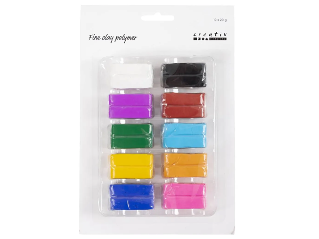 Sada polymerových hmot 10x20g - základní barvy