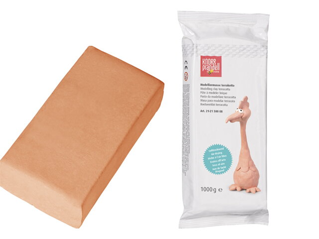 Samotvrdnoucí modelovací hmota 1kg - terracotta
