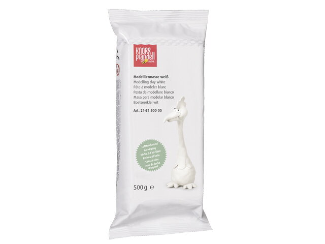 Samotvrdnoucí modelovací hmota 500g - bílá