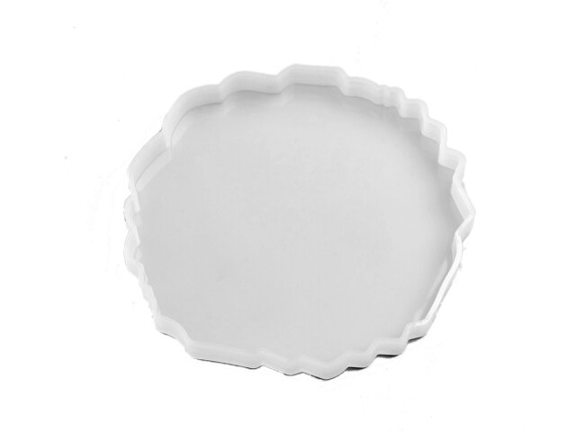Silikonová odlévací forma polodrahokam - podložka 13cm