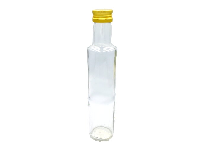 Skleněná láhev DORICA - válec s kovovým uzávěrem 250ml