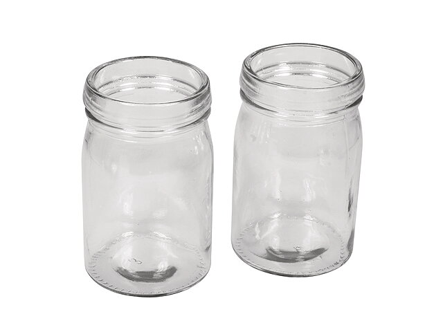 Skleněný svícen - mini váza 10cm - 2ks