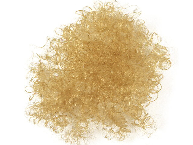 Umělé kudrnaté vlasy na panenky, anděly 10g - blond