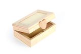 Dřevěná mini krabička se srdíčkem 12cm