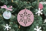 Dýhové výřezy ISATIS 2ks - vánoční koule s hvězdičkami