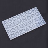 Silikonová odlévací forma - velká abeceda a čísla