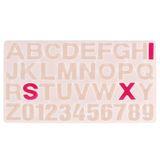 Silikonová odlévací forma - velká abeceda a čísla