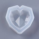 Silikonová odlévací forma - diamantové srdce