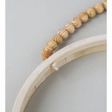 DIY sada - dřevěný závěsný rám - herbář kulatý 25,5cm