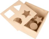 Dřevěná didaktická hračka ARTEMIO - poznávání tvarů
