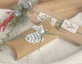 Kartonové vánoční 3D samolepky - polární zvířátka