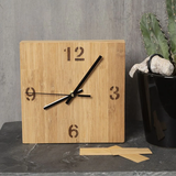 Dřevěný základ na hodiny 3D čtverec 19cm