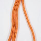 Pletená dutinková EKO papírová šňůra - oranžová
