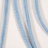 Pletená dutinková EKO papírová šňůra - světle modrá