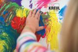 Dětské prstové barvy KREUL Mucki 4x150ml - zářivé neonové