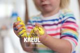 Dětské prstové barvy KREUL Mucki 4x150ml - zářivé neonové