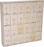 Dřevěný adventní kalendář - sklápěcí okénka