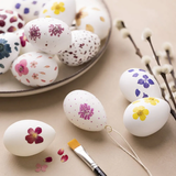 Kreativní sada na zdobení vajíček lisovanými květy