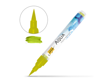 Akvarelové pero se štětcovým hrotem AQUA SOLO GOYA KREUL - žlutozelená