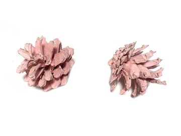 Aranžérská borová šiška - pastelová růžová