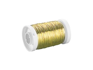 Aranžérský drát 0,3mm 80m - zlatý