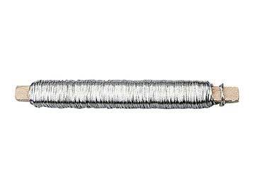Aranžérský drát 0,6mm 50m - stříbrný