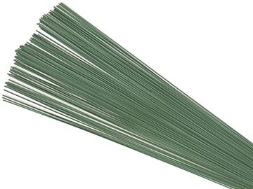 Aranžérský drát 28cm 100ks - zelený