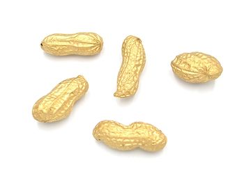 Arašídy barvené metalické - zlaté 5ks